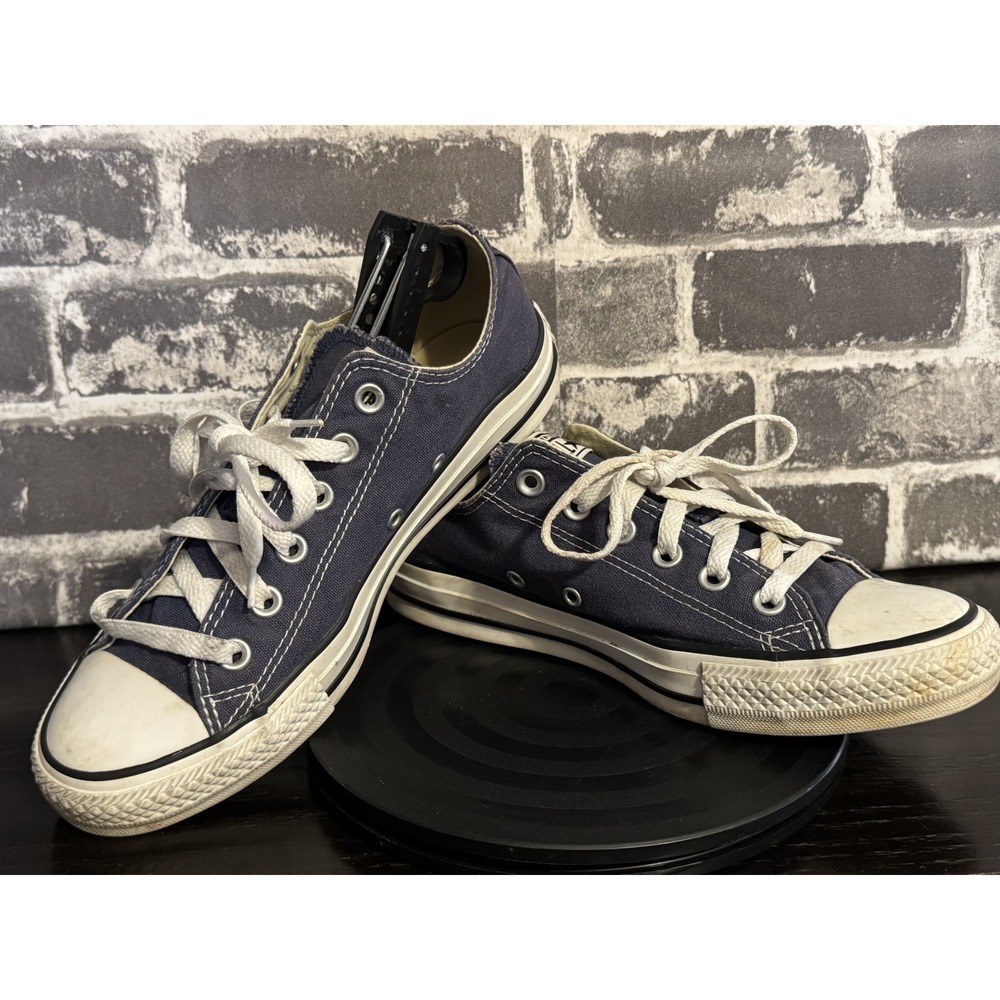 Converse Chuck Taylor All Star Low Top Navy Canvas Sneakers Women's 8 - Picture 5 of 8